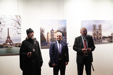 Anastasia митрополит Марк, космонавт Андрей Борисенко, посол РФ Алексей Мешков