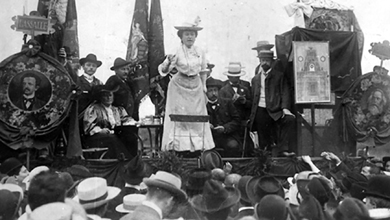 SUvarova Клара Цеткин на конференциив Копенгагене